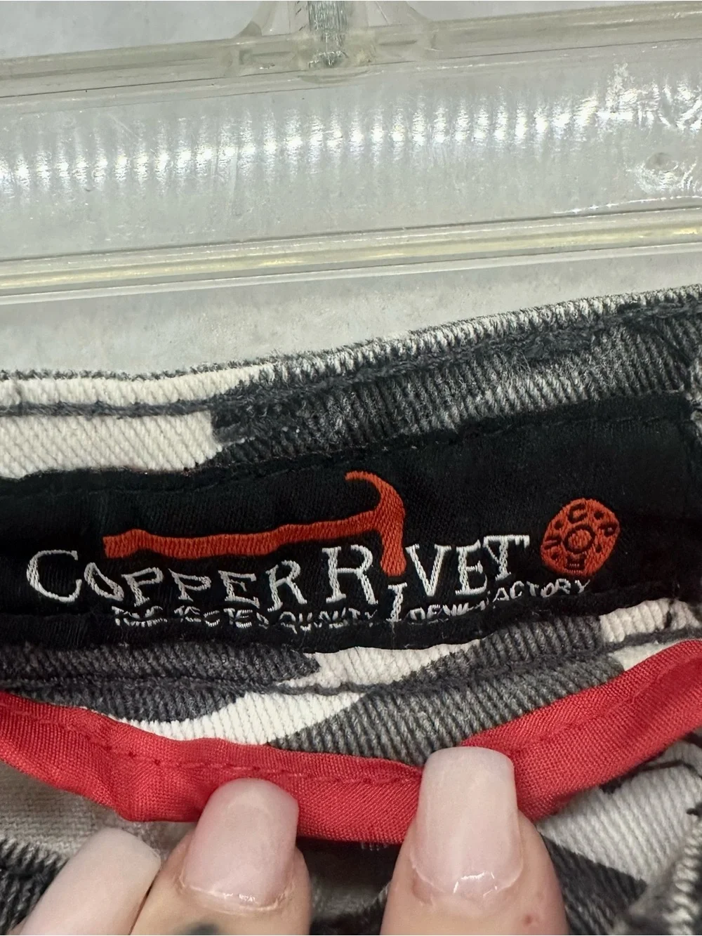 Copper Rivet Camo Cargo Skinny Jeans Mens Small Gray Stretch Zip Pocket Pants